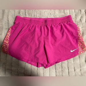 Nike pink workout shorts